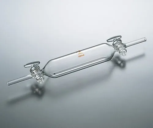 61-0053-42 Gas Sampling Vessel (Cylindrical, with Glass Cock) 100mL CL0623-01-10