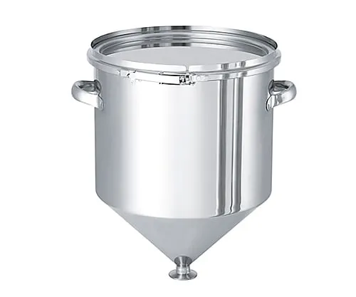 61-0749-49 Hopper Type Stainless Steel Sealing Container Hand Type HT-CTL-24 with L Type Silicone Packing 10L HT-CTL-24