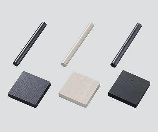 3-3094-13　［Discontinued］High-Performance PEEK Resin Plate 30% Carbon Fiber Addition 250 x 250 x 6　TECAPEEKCF30-10