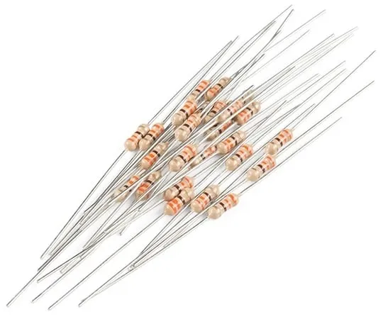 67-0425-49 Resistor 330 Ohm 1/4 Watt PTH - 20 pack (Thick Leads) PRT-14490