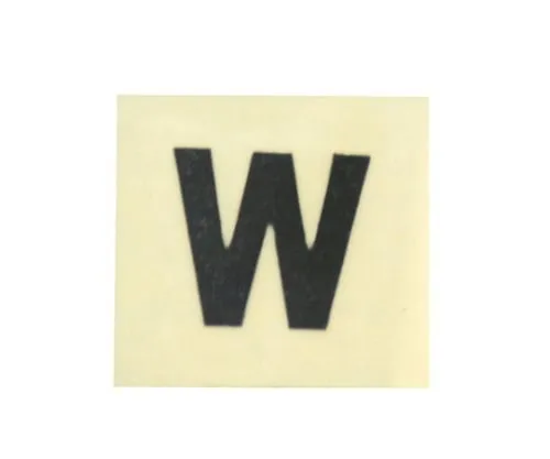 61-7398-14 Character Seal Black W 15mm CL15B-W