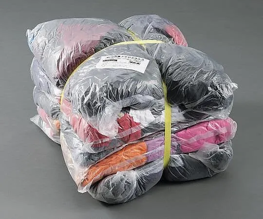 3-1868-01 Dark Color Thick Knitted Waste Cloth Dark Color 2kg x 5 Packs W0263