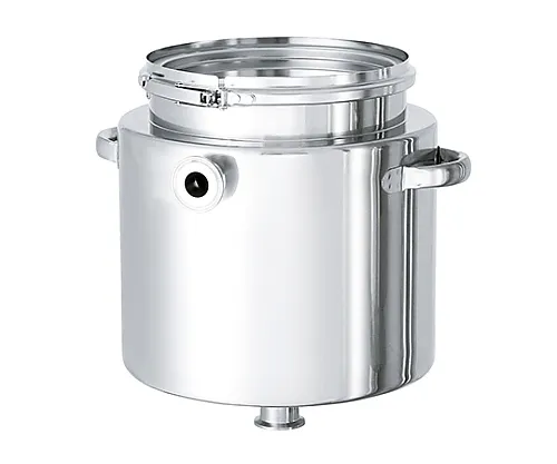 61-0750-90 Hopper Type Stainless Steel Jacket Sealing Container Hand Type HT-CTL-J-24 with L Type Silicone Packing 10L HT-CTL-J-24