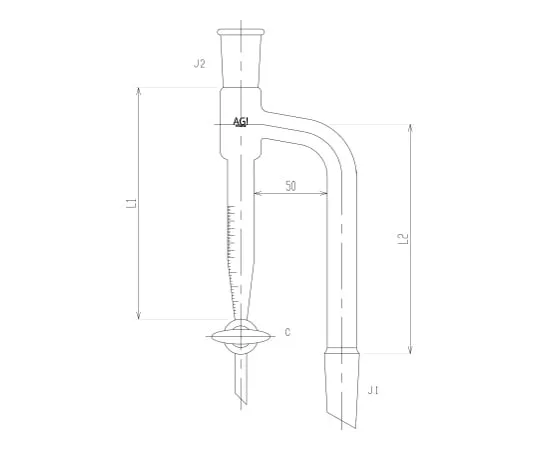 62-2110-31 Distilling Receiver Glass Cock 3654-10-4L