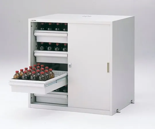 3-5345-21 Earthquake-Resistant Chemical Closet (Made Of Steel) 900 x 700 x 900 SPW-990