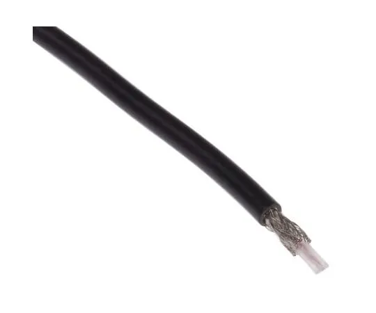 63-2999-03 RS PRO Black Unterminated to Unterminated RG174A/U Coaxial Cable, 50 Ω 2.79mm OD 20m 222-8610