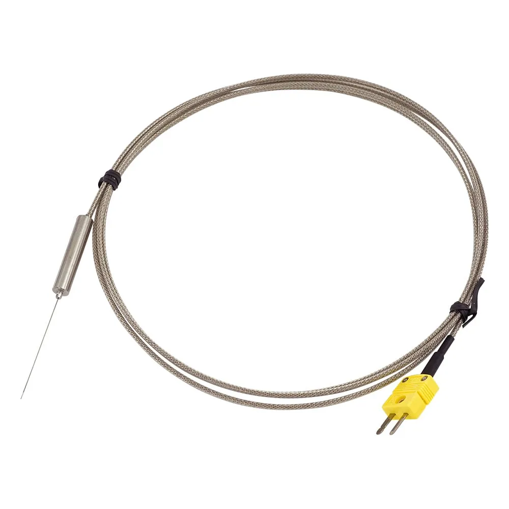 2-4965-01-56 Ultrafine K Thermocouple (sheath type, with connector) with Lead Wire with English Calibration Certificate DS-1200-N50