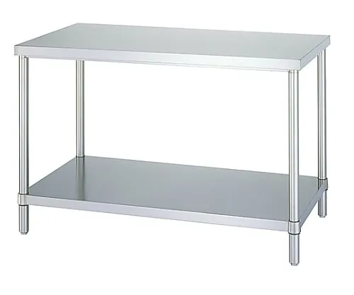 61-0008-82 Stainless Workbench (Stainless Steel (SUS304)), Flat Board Shelf Specification) 450 x 450 x 800 ABN-4545