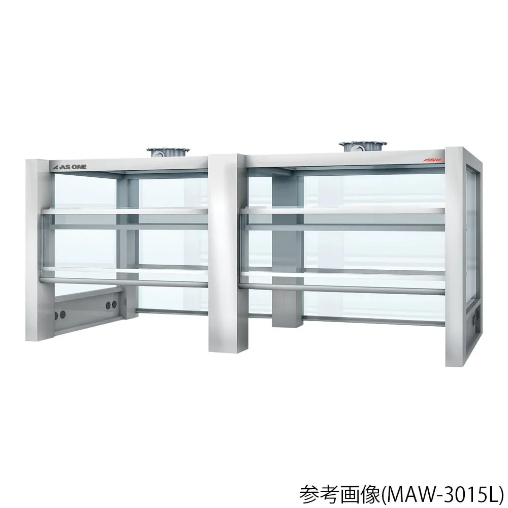 3-4485-06 Aluminum Laboratory bench Hood (Double-sided balance sash with LED lighting) 1500 × 1500 × 1500mm MAW-1515L
