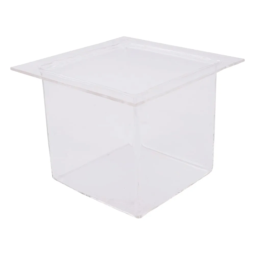 3-6739-01 Quartz Rectangular Container 100 x 100 x 100mm SJC-100100