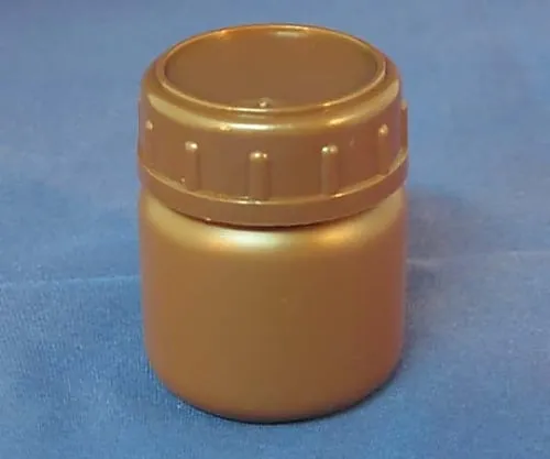 61-3517-66 Short Type Poly Wide-Mouth Bottle (Brown) 50mL M1-006-02