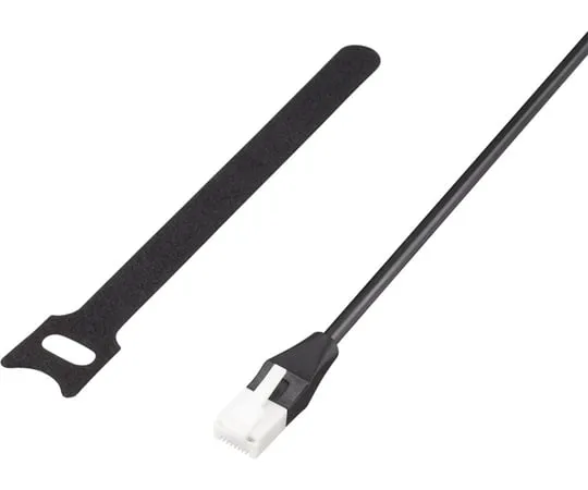 65-3409-66　［Discontinued］Non-breakable Cat6 LAN Cable with Tie Band 0.3 m Black　BL6TNYK03BK