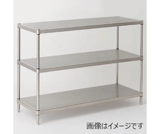 64-3446-62 304 Punching Solid Erecta Shelf W 1518 x D 613 x H 1384mm (PS) with DB 3 stages LSS1520PSPS1390W3