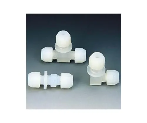 61-3529-23　［Out of stock］Fluorocarbon Resin Connection Mini Joint L-Type 2φ　NR0058-04