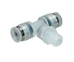 61-7646-50 Tube Fitting PP Tee R1/8 Clean Package PPB4-01-C