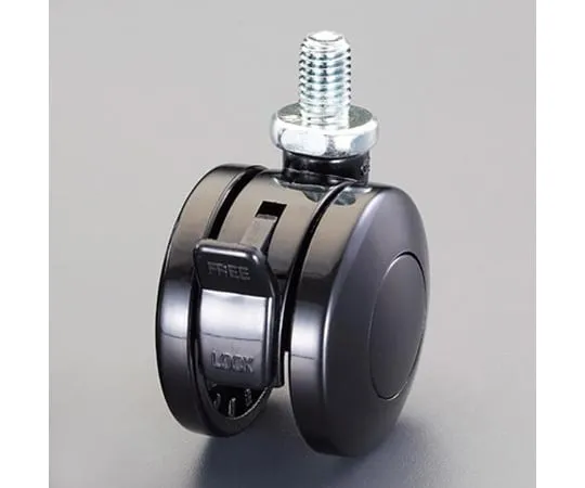 64-2297-06 Caster (twin wheels, M 10 x P 1.5 with screws and brakes) 40 mm EA986TA-540