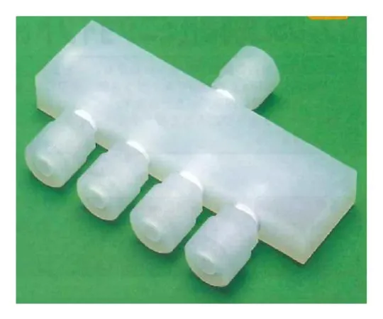 62-7078-24　［Discontinued］Neoflon RUSL Cleaning High Pressure Distribution Holder, 1 Pack, 3 Pieces, 6φ 00U-105-01　00U-105-01