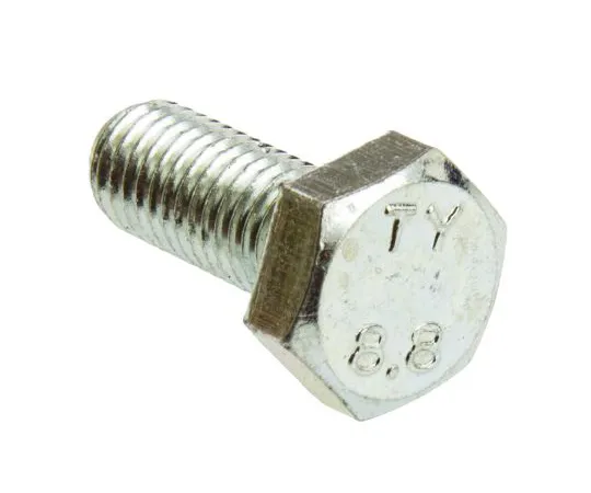 63-4639-84 Clear Passivated, Zinc Steel Hex M10 x 25mm Set Screw 527-577