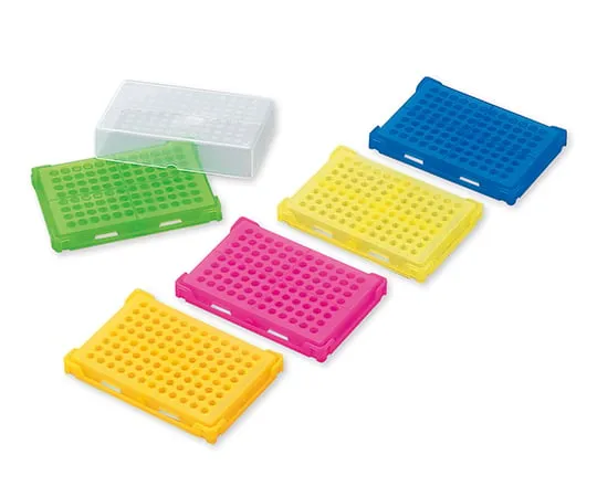 1-4309-01 PCR Tray , Lid 5 Color Pack (Blue, Green, Orange, Pink, Yellow x 4 Pcs) T328-96