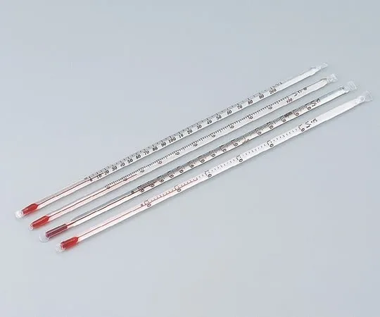 3-5887-06 Fluororesin Coated Thermometer 30 to 50 Alcohol (With Test Results Document)