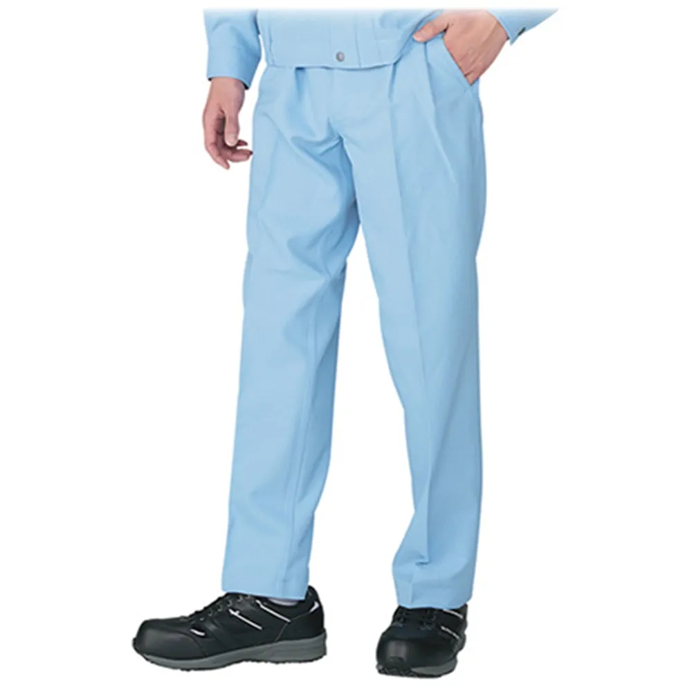 3-720-01 High Antistatic Pants (Two-Tuck) Saxe Blue S 80401-016-S