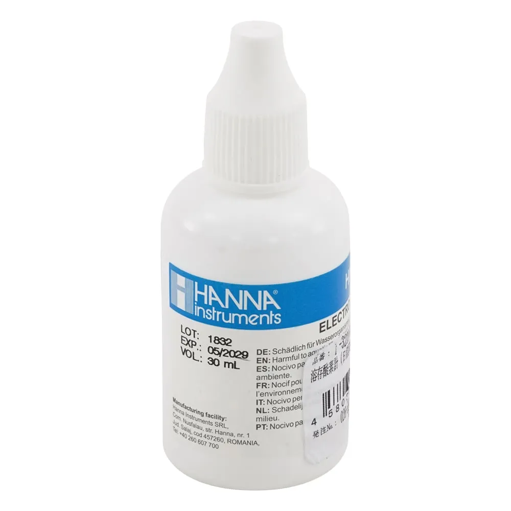 1-3228-13 Dissolved Oxygen Meter (Practical Waterproof) Replacement Electrode Inner Solution HI 7041S HI7041S