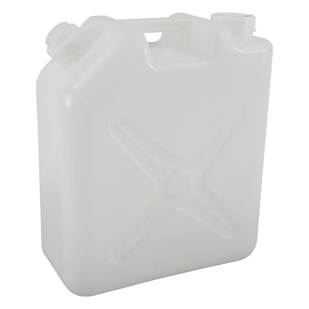 5-037-03 Waste Liquid Collection Container Square Type White 20L without Funnel -