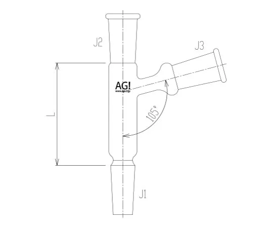 62-2095-22 Three-Pronged Connecting Tube 2552-1L