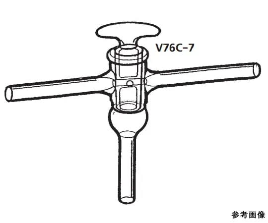 64-1065-93 T-type Vacuum Cock Tri-directional V76C-7-1