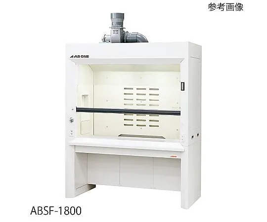 3-3938-21 Fume Hood (PVC Fan Top Mounted Type) Standard 1200 x 830 x 2250 mm ABSF-1200