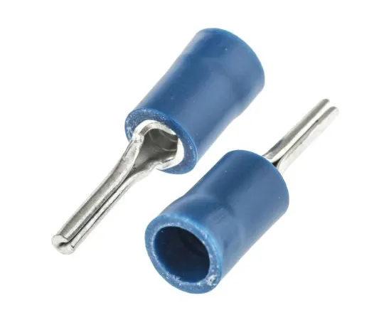 63-4626-35 RS PRO Insulated, Tin Crimp Pin Connector, 1.5mm² to 2.5mm², 16AWG to 14AWG, 1.9mm Pin Diameter, 12mm Pin Length, Blue 452-647