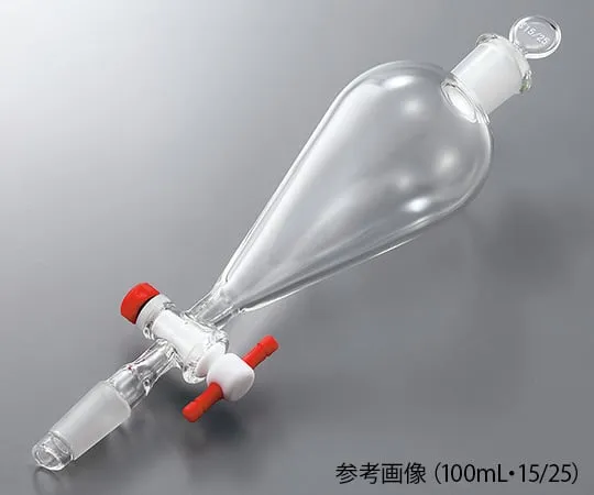 4-436-11 Separatory funnel (lower sliding engagement Type) 50 mL 15/25 50-1525-1525