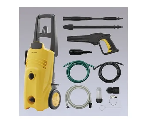 61-0418-85　［Discontinued］High‐Pressure Washing Machine + Water Absorption Hose Set FIN-801E Yellow　558946/FIN-801E