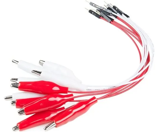 67-0420-34 Alligator Clip with Pigtail (10 Pack) CAB-14303