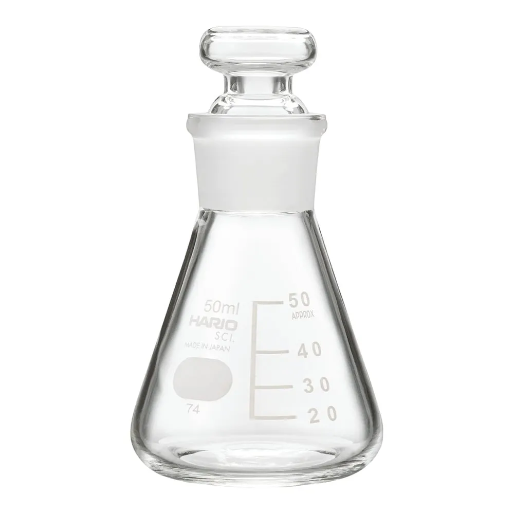 4-4573-01 Stoppered Erlenmeyer Flask 50 mL (TS 22) TSF-50-SCI