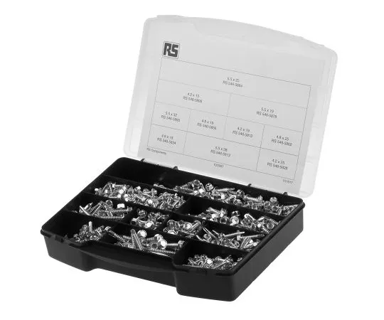 63-4611-05 680 piece Steel Screw/Bolt Kit, 4.2 mm, 4.8 mm, 5.5 mm 395-412