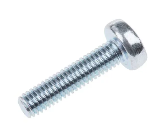 63-4645-09 RS PRO, M6 Pan Head, 25mm Steel Pozidriv Bright Zinc Plated 553-706