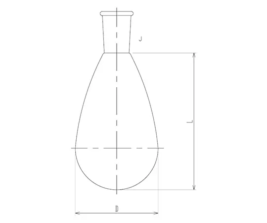 64-5087-26 Quartz Round Bottom Flask with Scratch 50 mL 1102-01