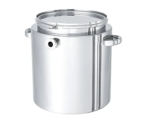 61-0750-66 Flat Bottom Type Stainless Steel Jacket Sealing Container Hand Type CTL-J-24 with L Type Silicone Packing 10L CTL-J-24