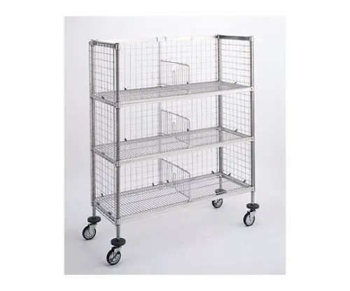 61-3801-08 C7 Type Stock Cart (Column/Stainless Steel (SUS430)) D460 x W910 x H1515mm C7A-P4609