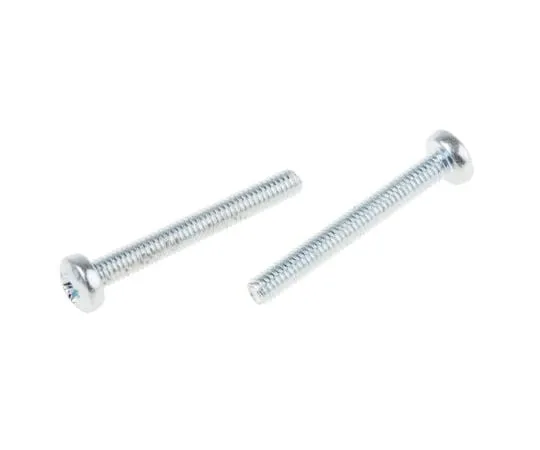 63-4647-32 RS PRO, M2.5 Pan Head, 20mm Steel Pozidriv Bright Zinc Plated 560-574