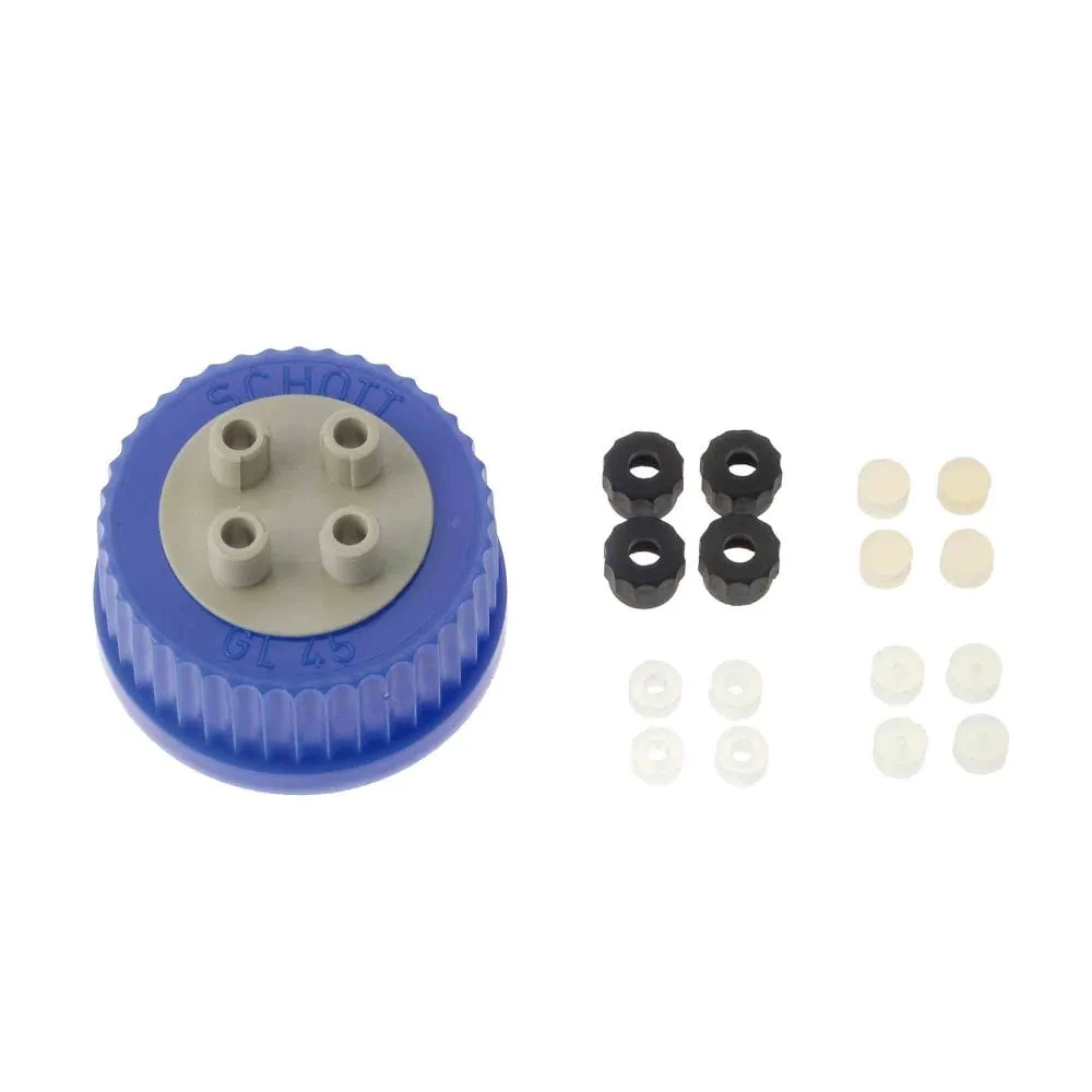 61-4412-18 Screw Cap Bottle 4-Port Cap 017270-3A
