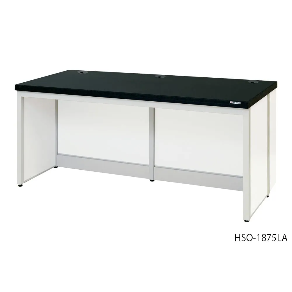 4-5539-01 Side Laboratory Table (Frame Type, Wire Through Hole, Without Drawer) 900 x 750 x 750 mm HSO-975LA