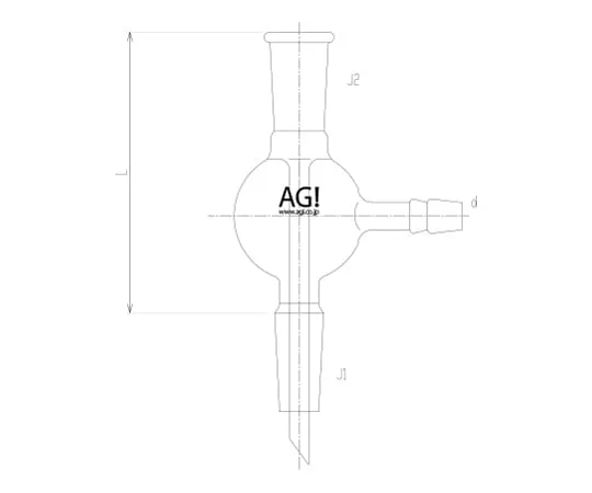 62-2095-04 Decompression Spherical Connecting Tube with Inner Tube 2540-1L