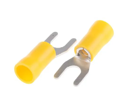 63-4641-53 RS PRO Insulated Crimp Spade Connector, 2.5mm² to 6mm², 12AWG to 10AWG, M5 Stud Size Vinyl, Yellow 534-480
