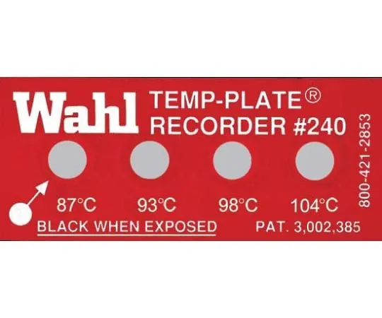62-4861-28 Standard 4 Points Temperature Indicator :Temp-plate 240 240-087