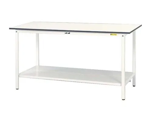 61-3742-68 Work Table 150 Series Fixed H950mm with Double-Sided Shelf Board SUPH-660TT-WW