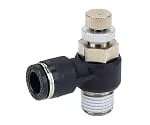 61-7654-31 Speed Controller Elbow Type M3 x 0.5 JSC3-M3B