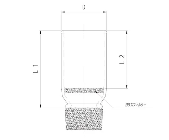63-2587-94 Glass Filter Crucible Type (Slided) 3912-1G1