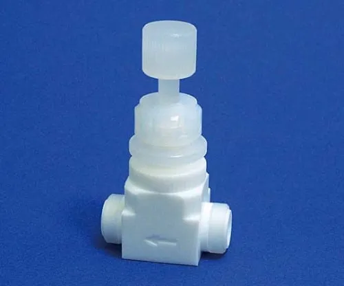 61-4379-56 PTFE Female Needle Valve For Device Horizontal Type Rc1/4 F-2030-01